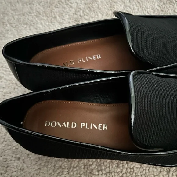 Donald J. Pliner Black Slip-On Loafers - Picture 5 of 6